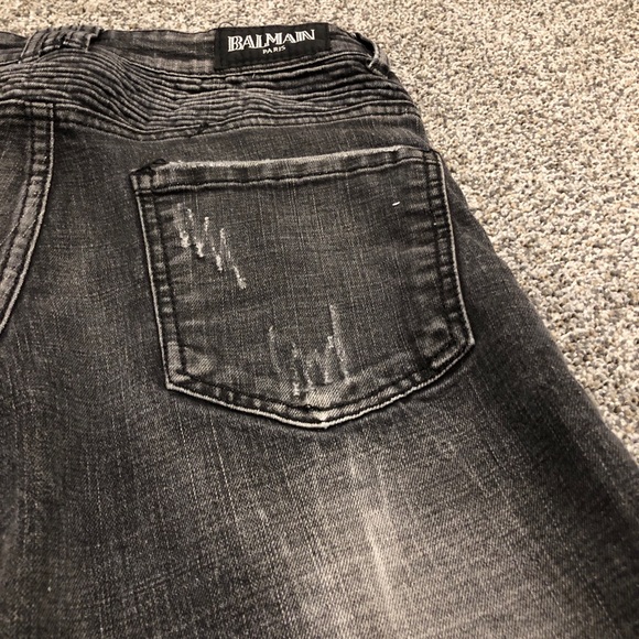 Mens Size 29 Jeans Gray Motorcycle Rock And Roll Fashion Streetwear 29x29 - Picture 7 of 10